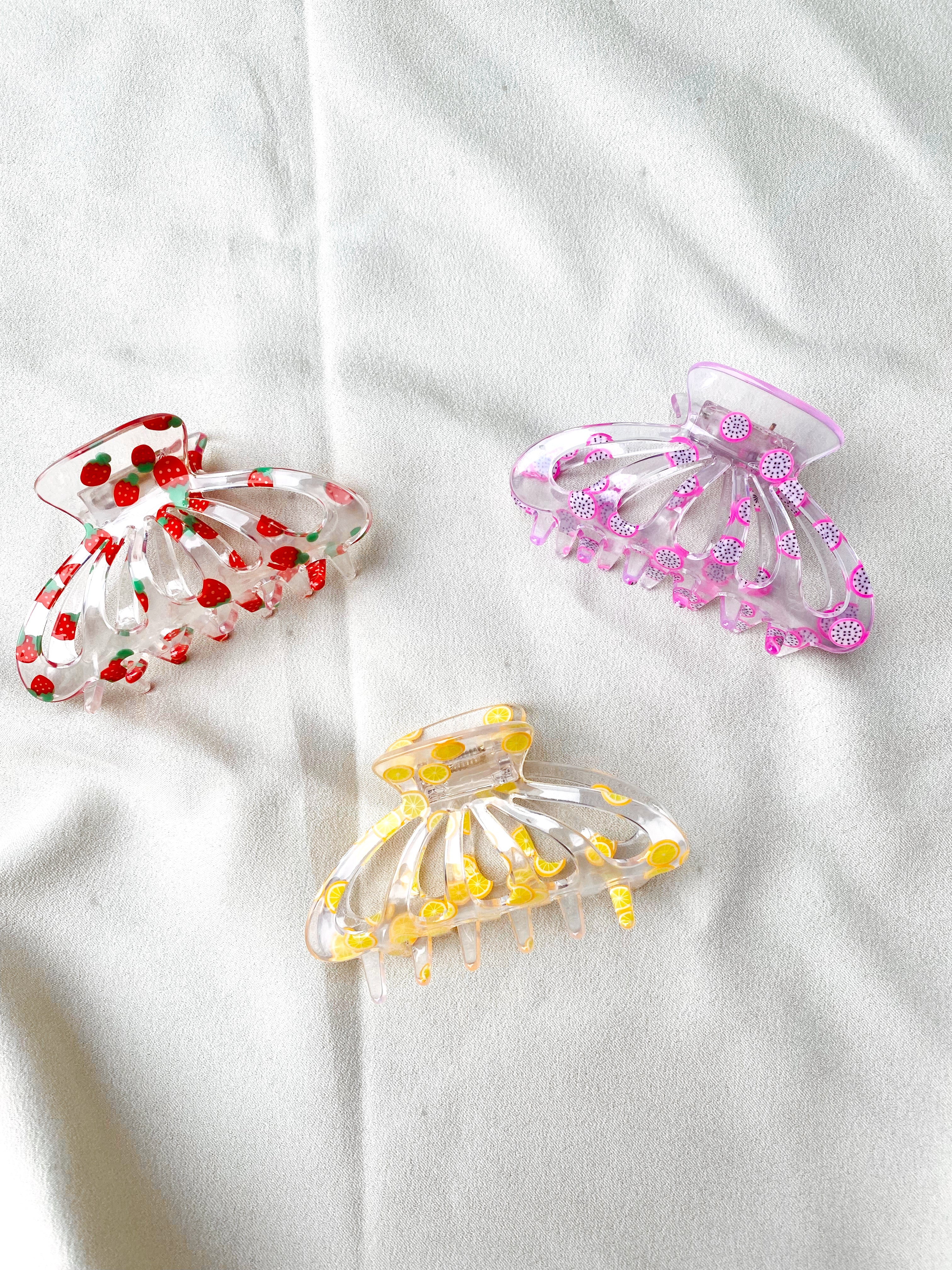 Summer Fruit Claw Clips